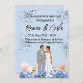 Invitación de Boda Einladung (Vorne/Hinten)