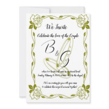 Invitación de Boda Elegante Dorado