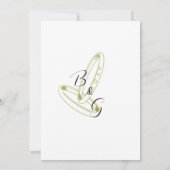 Invitación de Boda  Elegante Dorado Einladung (Rückseite)