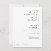 Invitación de Boda Elegante y Moderna Einladung (Rückseite)