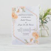 Invitacion de boda en espanol tema primavera einladung (Stehend Vorderseite)