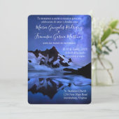 Invitacion de Boda Noche Estrellada en la Montaña Einladung (Stehend Vorderseite)