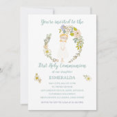 Invitación de Comunión ESMERALDA Einladung (Vorderseite)