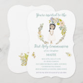 Invitación de Comunión MAITE Einladung (Vorne/Hinten)