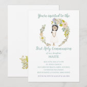 Invitación de Comunión MAITE Einladung (Vorne/Hinten)