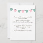 Invitación de cumpleaños de 25 años con foto einladung (Rückseite)