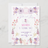 Invitación de cumpleaños de hadas Invitation Einladung (Vorderseite)