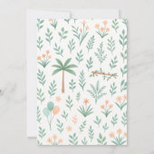 Invitación de cumpleaños de Safari Fiesta Animales Einladung (Rückseite)