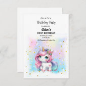 Invitación de Cumpleaños Einladung (Vorne/Hinten)