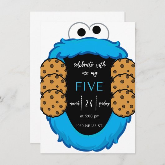 Invitación de cumpleaños einladung (Vorne/Hinten)