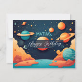 Invitación de cumpleaños personalizada einladung (Rückseite)