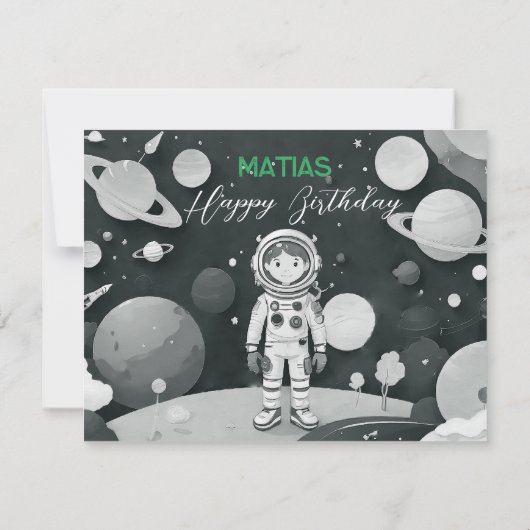 Invitación de cumpleaños personalizada einladung (Rückseite)