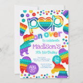Invitación de cumpleaños Pop It Einladung (Vorderseite)