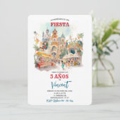 Invitación de Fiesta 40 Años Mujer Einladung (Stehend Vorderseite)