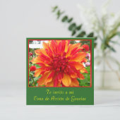 Invitación - De Gracias Cena de Acción Einladung (Stehend Vorderseite)