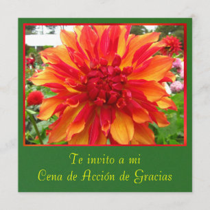 Invitación - De Gracias Cena de Acción Einladung