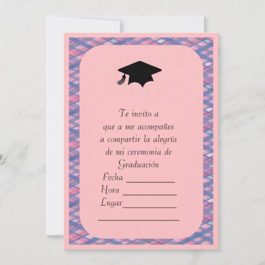 Invitacion de Graduacion Einladung (Vorderseite)