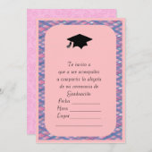 Invitacion de Graduacion Einladung (Vorne/Hinten)