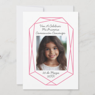 Invitación de Primera Comunión con Foto Einladung