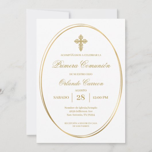 Invitación de primera comunión einladung (Vorderseite)