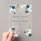 Invitación de primera comunión para niño acryleinladungen (Insitu (Handheld))