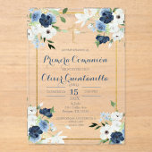 Invitación de primera comunión para niño acryleinladungen (Vorderseite)