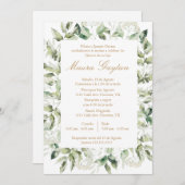 Invitación de quinceañera con marco einladung (Vorne/Hinten)