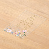 Invitación de quinceañera elegante Acryl Acryleinladungen (Ablage )