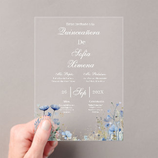 Invitación de quinceañera elegante  invitation acryleinladungen