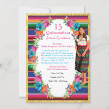 Invitación de Quinceñera Mexicana