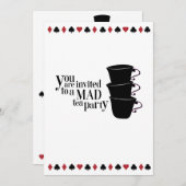 Invitación editable Wonderland Einladung (Vorne/Hinten)