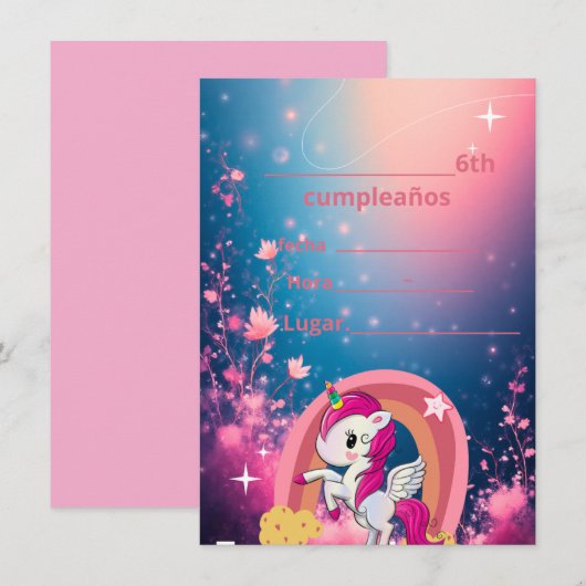 Invitacion Einladung (Vorne/Hinten)