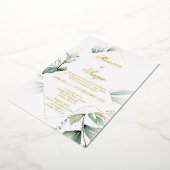 Invitación elegante Goldfolie parda Folieneinladung (Gedreht)