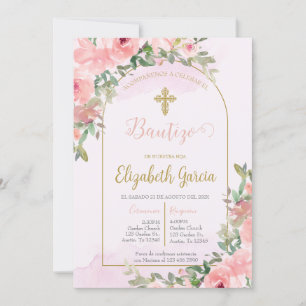 Invitación elegante para bautismo einladung