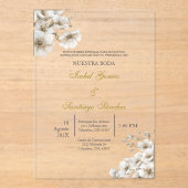 Invitación en Español para boda Acryleinladungen (Vorderseite)