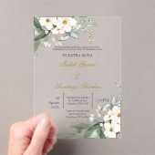 Invitación en Español para boda Acryleinladungen (Insitu (Handheld))