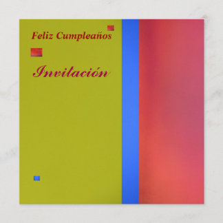 Invitación - Feliz Cumpleaños Card Einladung