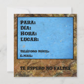 Invitación - Feliz Cumpleaños - Orange Rose Einladung (Rückseite)