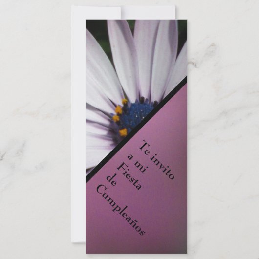 Invitación - Fiesta Cumpleaños - Margarita-BLANCA Einladung (Vorderseite)