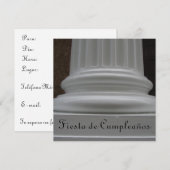 Invitación - Fiesta de Cumpleaños Einladung (Vorne/Hinten)