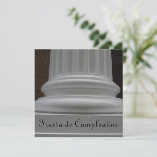 Invitación - Fiesta de Cumpleaños Einladung (Stehend Vorderseite)