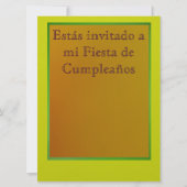 Invitación - Fiesta de Cumpleaños Einladung (Vorderseite)