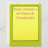 Invitación - Fiesta de Cumpleaños Einladung (Vorderseite)