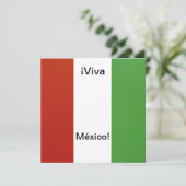 Invitación - Fiesta de Cumpleaños - ¡ Viva México! Einladung (Stehend Vorderseite)