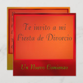 Invitación - Fiesta de Divorcio Einladung (Vorne/Hinten)