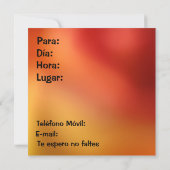 Invitación - Fiesta de Navidad - La Dalia Naranja Einladung (Rückseite)