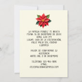 Invitación Fiesta de Posada Navideña Spanisch Einladung (Rückseite)