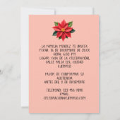 Invitación Fiesta de Posada Navideña Spanisch Einladung (Rückseite)