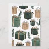 Invitación Fiesta Navideña Minimalista Moderna  Einladung (Rückseite)