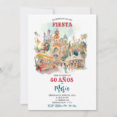 Invitación Fiesta Temática Pueblo Mágico Einladung (Vorderseite)